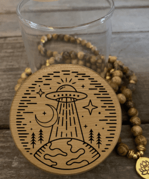 Beam Me Up Predesigned Laser Engraved Stash Jar