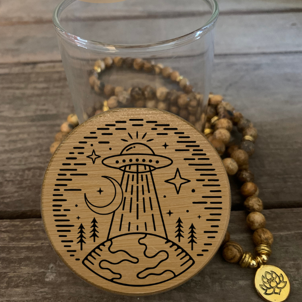 Beam Me Up Predesigned Laser Engraved Stash Jar