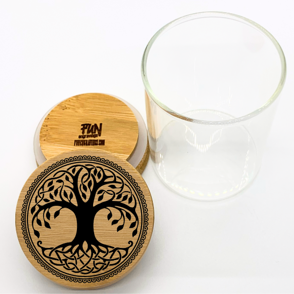 Tree of Life Predesigned Laser Engraved Stash Jar - Image 2