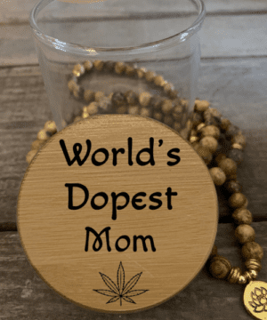 Worlds Dopest Mom Predesigned Laser Engraved Stash Jar