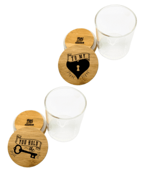 You Hold the Key to My Heart Couples Predesigned Engraved Stash Jar Set - 2 Pack