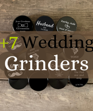Special Occasion Bridesmaid Groomsmen Wedding Custom Engraved Grinder - 7 Pack Bundle