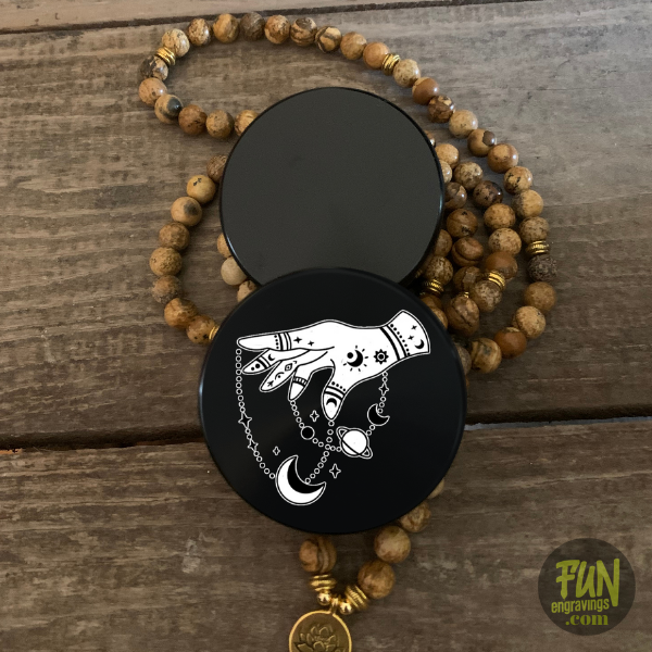 Celestial Hands Laser Engraved Herb Grinder