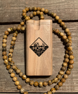 Home is Where You Park It camping Laser Engraved Wood Dugout