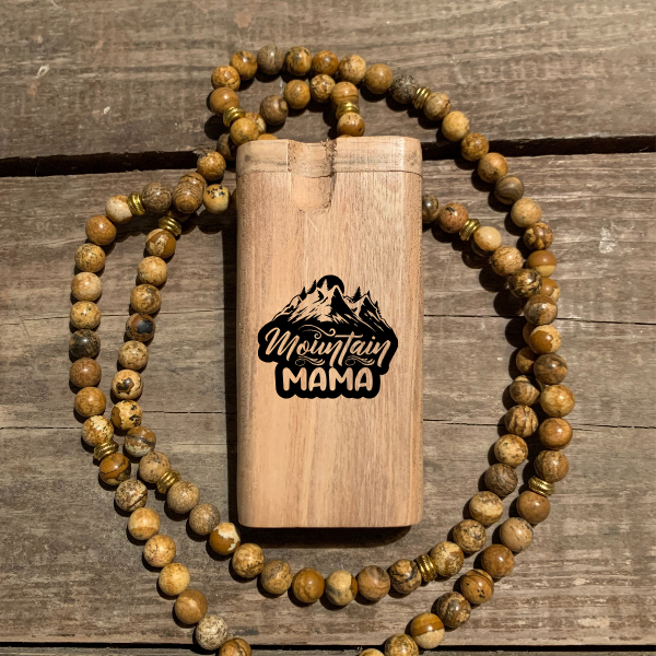 Mountain Mama Laser Engraved Wood Dugout
