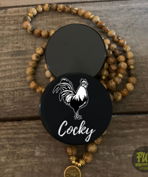 Cocky Rooster Laser Engraved Herb Grinder